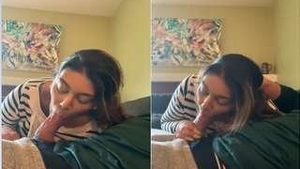 Stunning girl from India gives seductive blowjob in HD video