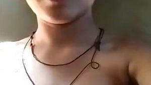 Desi colleen nicely turns camera around herself to film naked body