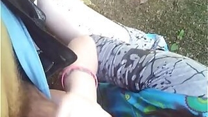 Quick blowjob at the park by 19 years old