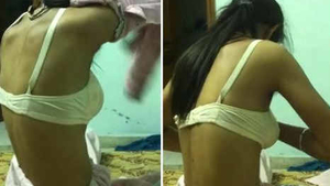 Indian girl tempted by another client in a threesome video