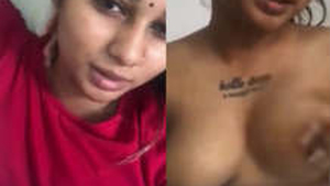 Sultry Indian girl flaunts her big tits in a steamy video