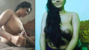 Watch the sizzling hot Indian wife in action in the latest update