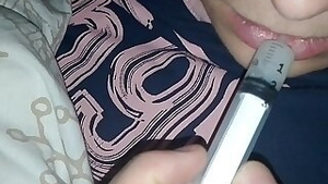 cumshot put my semen in my sleeping milfs mouth