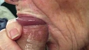 Elderly woman receives various positions and swallows cum