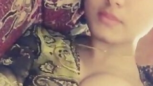 Beautiful indian girl selfie video