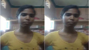 Exclusive village girl reveals her boobs and pussy in part 2