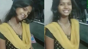 Churidar-clad girl flaunts her deep neck and cleavage in a hidden manner