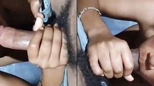 Indian wife sucking dick of her husband