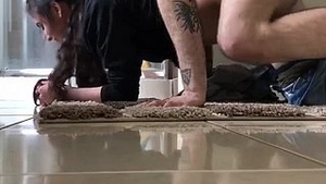 Sisterly love: maid with unique accent achieves orgasm