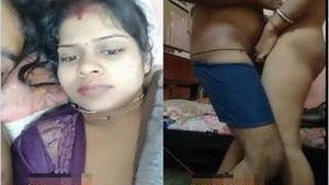 Indian couple indulges in steamy sex on camera