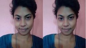 Exclusive video of a stunning Indian girl flaunting her breasts and intimate area