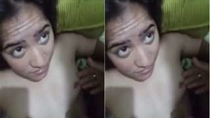 Exclusive video of a hot Desi girl giving a blowjob and getting fucked