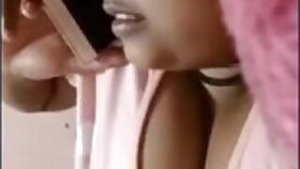 Horny black Girl Showing On Video Call