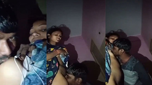 Desi village girl and boy enjoy sex on camera in front of audience