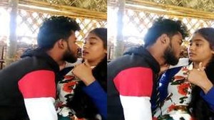 Exclusive video of Assamese lover kissing and pressing boobs