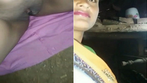 Indian amateur bhabhi bares her breasts and pussy in exclusive video