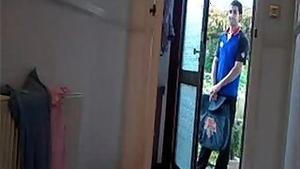 Hot Milf Dropping Her Towel Before Pizza Guy