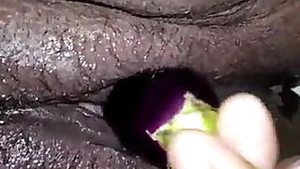 Horny Indian Bhabhi with Brinjal