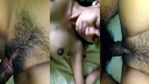 Indian hardcore sex with pussy fucking and hairy pussy