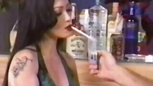 Smoking fetish video with a really kinky brunette lady